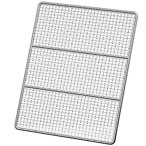 Rechteck Grillnetz 35x26cm,Edelstahl Grillgitter Grillrost Gebacken Antihaftend Für Gasgrill Holzkohlegrills für Fisch gemüse Steak Garnelen Rechteck Grillnetz 35x26cm,Edelstahl Grillgitter Grillrost Gebacken Antihaftend Für Gasgrill Holzkohlegrills für Fisch gemüse Steak Garnelen von Z·Bling