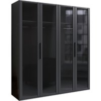 Ti´me Drehtürenschrank 4-trg. LEVEL 36 BLACK E, Holznachbildung von Ti´me