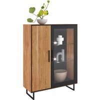 Z2 Vitrine halbhoch BELLA, Teilmassiv von Z2