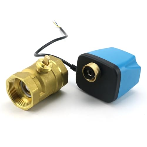 1,27 cm DN15 normalerweise geschlossenes/offenes motorisiertes Kugelhahn, 110 V AC, 2-Draht-Elektro-Magnetventil aus Messing (AC 110 V, normalerweise geschlossen) von Z3LYA9