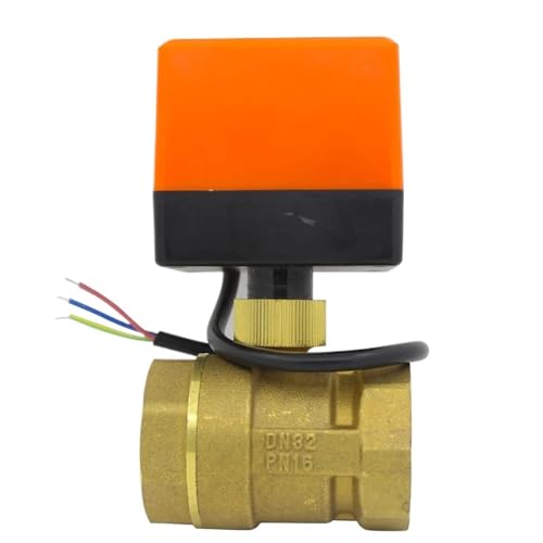 DN32 AC220V DC24V DC12V Elektromotorisiertes Messing-Kugelhahn mit elektrischem Antrieb, 2-Wege-Elektroventil, CN01, CN02 (DC24V, CN02) von Z3LYA9