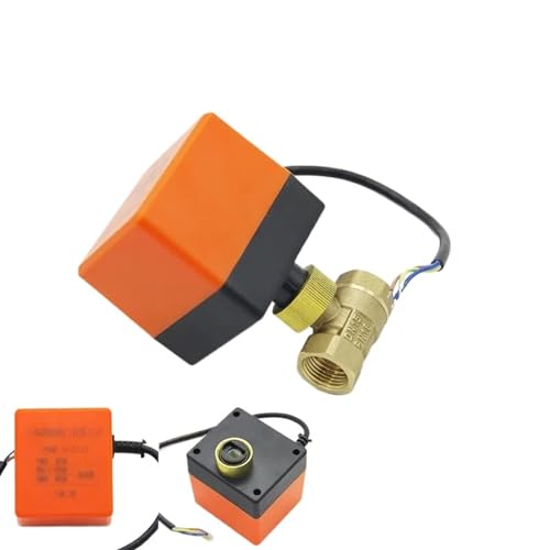 Elektrische Kugelhahn Messing Motorisiert Kugelhahn 3-Draht 2-fach AC220V AC24V DC12V DN15-DN32 (AC 24V DN25) von Z3LYA9