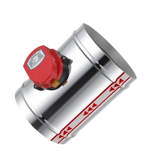 Elektrisches Luftventil, 220 V, 24 V, 12 V, Edelstahl, 201, Motorisiertes Rückschlagventil für 3/4/5/6/8 Zoll Rohre 80/100/125/150/200/250 mm (nur Aktator, DC 24 V) von Z3LYA9