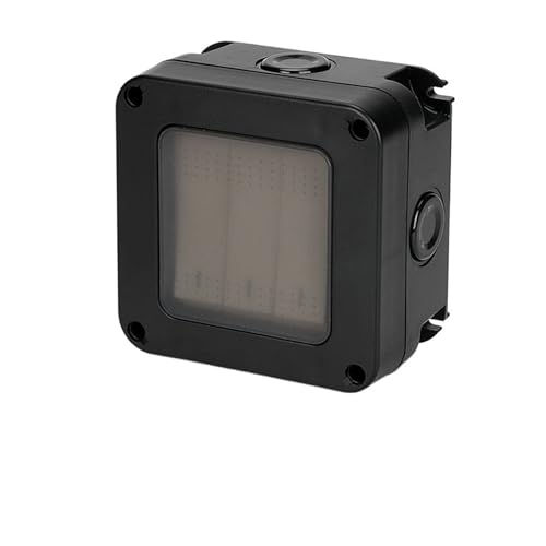 IP66 Switch 220V Button With Fixation Wall Light 16A Waterproof Outdoor 1 2 3 4 Gang Dustproof Safety Black Plastic(3 Gang 2 Way) von Z3LYA9