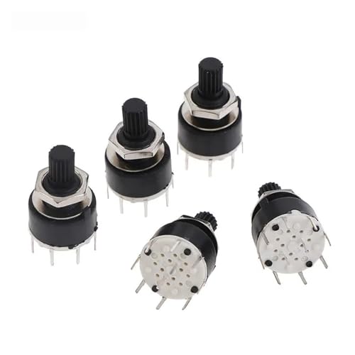 SR16MM Rotary Switch 2 Pole 3 4 position 1 Pole 5 6 8 Position Axis Band Switch(A1) von Z3LYA9