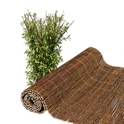 Z4L Weidenmatte als Sichtschutz: Natürlicher und ökologischer Windschutz für Garten, Balkon und Terrasse - 110 x 300 cm von Z4L