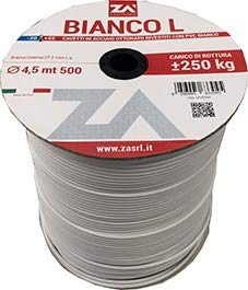 ZA Kunststoffkabel weiß mm 4,5 x 500 m ZA Kunststoffkabel weiß mm 4,5 x 500 m von ZA