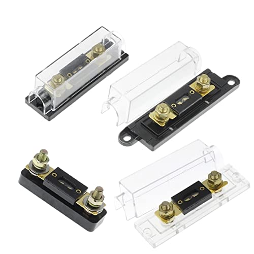 ZAAHH 2pcs anl Sicherung 60 80 100 120 275 300 400 45 0a 500 Ampere Ans Sicherungshalter-Schraubenschützer-Sicherungsschützer Fusible Link mit Sicherungsfuse (Color : 4 Holoder Fuse, Size : 80A) von ZAAHH