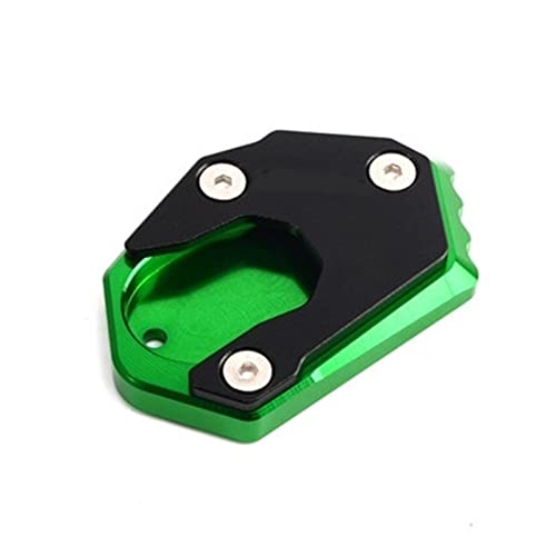 Motorrad CNC Seitenständer Vergrößerer Pad Platte Ständer Für Kawasaki Z1000 2010-2019 Z1000SX Für Ninja 1000 2011-2016 Stützplatte (Color : Green) von ZAANU