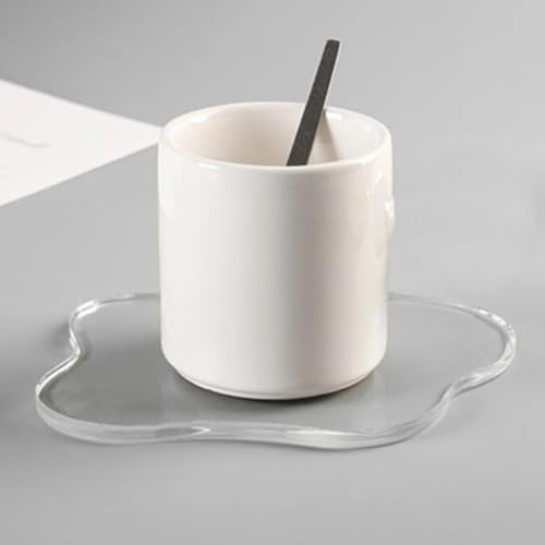 2 Stück Acryl-Untersetzer, unregelmäßige Bar-Getränke-Untersetzer, Kaffeetassen-Pad, dekorative Teller für Schreibtisch, Zubehör, transparent, klein 2 Stück Acryl-Untersetzer, unregelmäßige Bar-Getränke-Untersetzer, Kaffeetassen-Pad, dekorative Teller für Schreibtisch, Zubehör, transparent, klein von ZAAWUUT