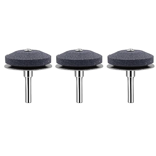 Korund Rasenmäher Klinge Schärfer Universal Schärfer Schleifkopf für die meisten Power Handbohrer (3-Pakete, Metall) von ZAAWUUT