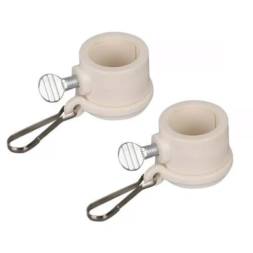 ZAAWUUT 1 Paar Fahnenmast-Ring-Clip, um 360 Grad drehbarer Fahnenmast-Montagering, verstellbare Fahnenmast-Tüllen-Clip-Befestigung (2,5 cm) von ZAAWUUT