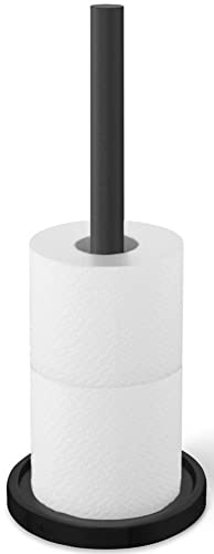 ZACK Edelstahl Ersatz-Toilettenpapierhalter MIMO WC-Rollenhalter schwarz 40286 von ZACK