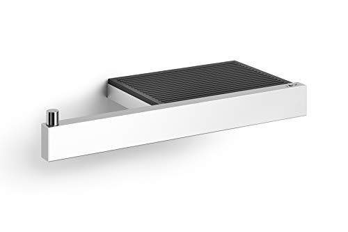 Zack Linea Toilettenpapierhalter mit Ablage, One Size, Silber Zack Linea Toilettenpapierhalter mit Ablage, One Size, Silber von ZACK