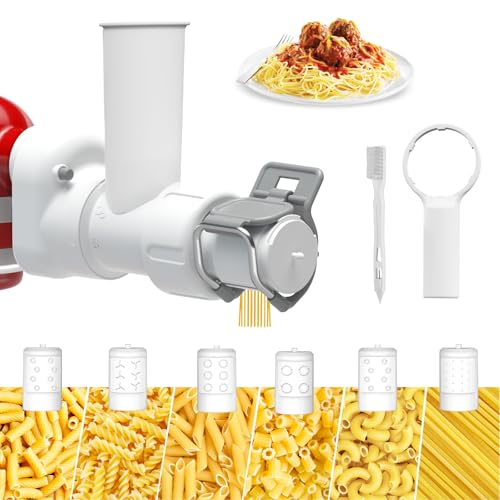 ZACME Nudelaufsatz für Kitchenaid Standmixer mit 6 verschiedenen Formen von Nudelauslass, langlebiger Aufsatz für Mixer-Zubehör ZACME Nudelaufsatz für Kitchenaid Standmixer mit 6 verschiedenen Formen von Nudelauslass, langlebiger Aufsatz für Mixer-Zubehör von ZACME