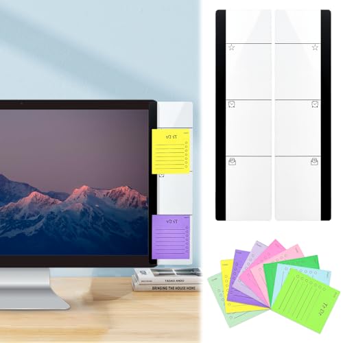 ZACUDA 2 Stück Monitor Memo Board mit 9 Blöcken Haftnotizen, Acryl Monitor Memoboard Computer-Nachrichtentafel Acrylic Notizhalter Monitor für Büro Zuhause Office Desktop Organizer ZACUDA 2 Stück Monitor Memo Board mit 9 Blöcken Haftnotizen, Acryl Monitor Memoboard Computer-Nachrichtentafel Acrylic Notizhalter Monitor für Büro Zuhause Office Desktop Organizer von ZACUDA