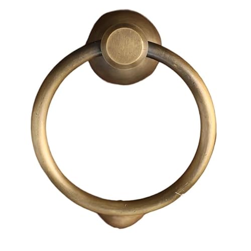 TüRklopfer Türklopfer Aus Massivem Messing Und Holz Im Vintage-Stil, Robuster Möbelgriff For Die Inneneinrichtung, Premium-Qualität, Langlebiges Design, Retro-Stil(140mm bronze fittin) von ZACUNXY