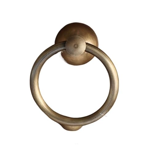 TüRklopfer Türklopfer Aus Massivem Messing Und Holz Im Vintage-Stil, Robuster Möbelgriff For Die Inneneinrichtung, Premium-Qualität, Langlebiges Design, Retro-Stil(60mm bronze fitting) von ZACUNXY