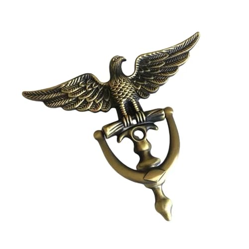 TüRklopfer Zink-Legierung Antike Türklopfer Wohnkultur Ring Möbel Griff Hardware(Green Bronze) von ZACUNXY