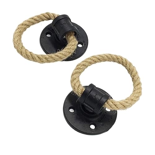 Türklopfer, Türklopfer Antik 2pc Retro Eisen Schrank zieht Wandhalterung Holztür Schublade Kommode Hanfseil hängen Zugring Schnalle for Wohnmöbel Griff Türklopfer, Türklopfer Antik 2pc Retro Eisen Schrank zieht Wandhalterung Holztür Schublade Kommode Hanfseil hängen Zugring Schnalle for Wohnmöbel Griff von ZACUNXY