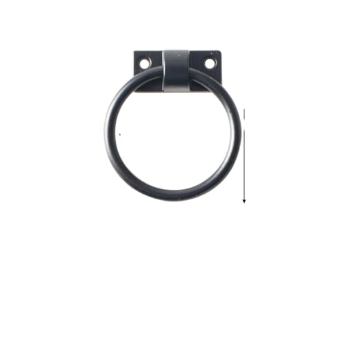 Türklopfer, Türklopfer Antik Pull Ring Griff Möbel Zink-legierung Suspension Sofa Stuhl Zurück(Black) von ZACUNXY