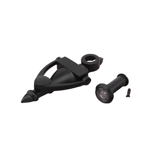 Türklopfer, Türklopfer Antik Türklopfer Aus Zinklegierung For Holz- Und Stahltüren Mit Einer Türstärke Von 3,5 Bis 4,9 Cm, Hochauflösendem 180-Grad-Türspion(Color-Black) von ZACUNXY