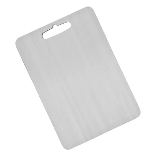 ZACUNXY Schneidebrett, Chopping Board Titan-Schneidebrett for die Küche, doppelseitiges Metall-Schneidebrett, leicht zu greifender Obstschneideblock for die Küchenarbeitsplatte(20x29cm) von ZACUNXY