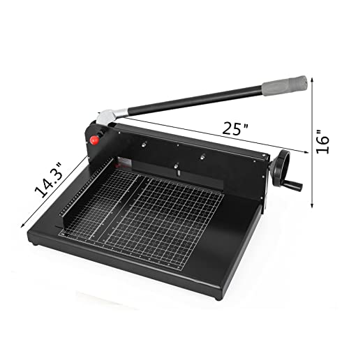 12/17 Zoll manueller Papierschneider Guillotine Trimmer Heavy Duty 300-500 Blatt Aktenvernichter for Fabrik Schule Bürozubehör Für Heimwerker(12 Inch 300 Sheets) von ZADCCS