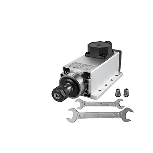 2.2KW CNC quadratischer luftgekühlter Spindelmotor ER20 Spannzange 4 Lager Frequenzwandler CNC Router Gravur Fräsmaschine Für Heimwerker von ZADCCS