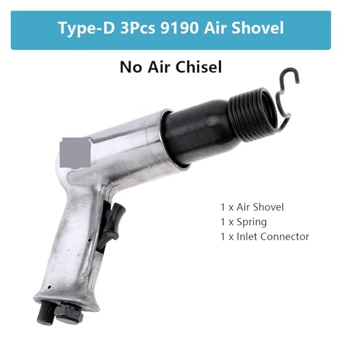 3/4/7/8Pcs Pneumatische Werkzeug Air Hammer Handheld Pistole Gas Air Schaufeln Kleine Rost Entferner schneiden Bohren Luft Meißel Werkzeuge Druckluftwerkzeuge(Type-D 3Pcs Shovel) von ZADCCS