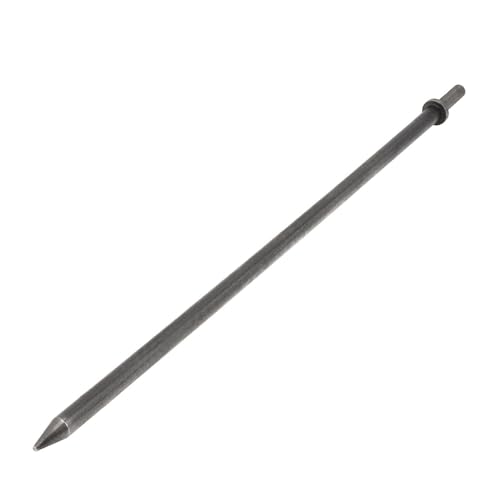 4 teile/los Lufthammer Kopf Luft Meißel Hartstahl Feste Schlaghammer Kopfstütze Pneumatische Werkzeug zum Klopfen/Rostentfernung Druckluftwerkzeuge(460mm Pointed) von ZADCCS