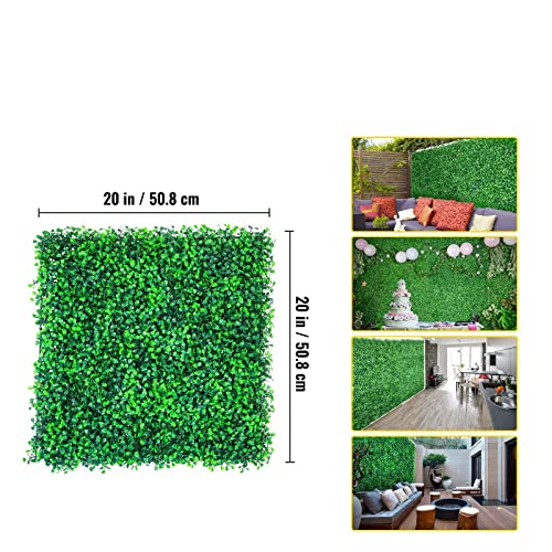 50 x 50 cm Kunstpflanzen Gras Wandpaneel Buchsbaumhecke Hintergrund Home Decor Sichtschutzzaun Hinterhof Hochzeitsfeier Hintergrund Für Heimwerker(50cm x 50cm 6pcs) von ZADCCS