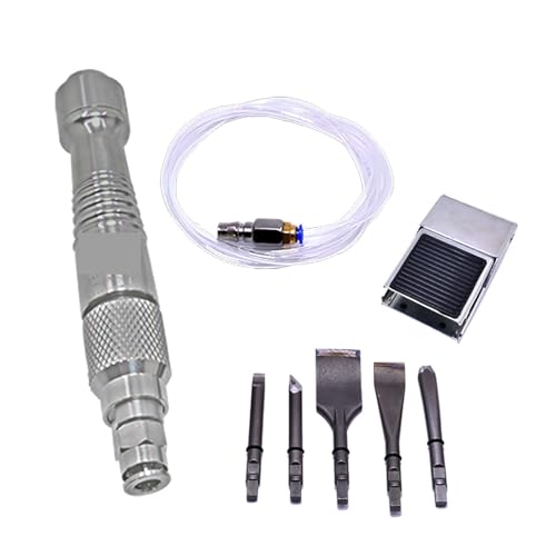 Drucklufthammer-Set, Luftschaufel, Mini-Pneumatikhammer, pneumatisches Schaufelwerkzeug, Heim-DIY-Graveur, Krankenhaus-Gipsentferner Druckluftwerkzeuge(Engraving set+foot switch) von ZADCCS