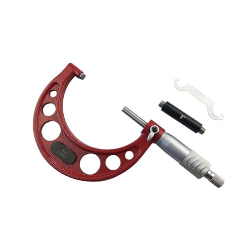 Mikrometer, 0-4 Zoll 0,0001 Zoll Präzisions-Außenmikrometer mit Hartmetallspitzen, 4-teiliges Set, 0-1"-2"-3-4" Industriewerkzeuge, Messwerkzeuge für Heimwerker/Haushalt(2-3in) von ZADCCS
