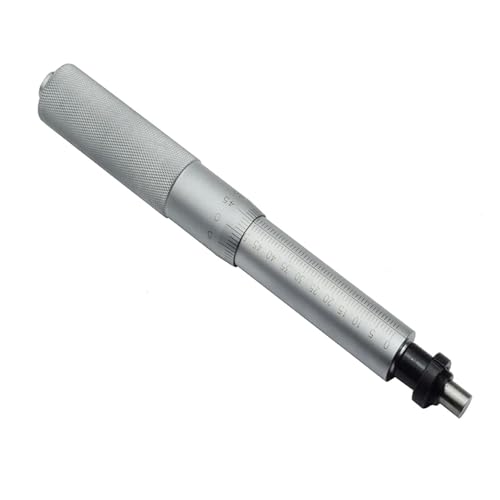 Mikrometer, 0-50mm Micrometer Head Flat Measuring Face With Nut And No Nut Metal Measure Tool Flat Head 0-50mmx0.01mm Micrometer Heads für Heimwerker/Haushalt(With nut) von ZADCCS