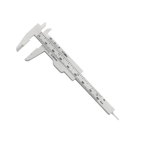 Mikrometer, 1PC 0-80mm Doppel Regel Skala Kunststoff Messschieber Student Messuhr Mikrometer Messlineal Innen Durchmesser Tiefe Meter für Heimwerker/Haushalt(Purple) von ZADCCS