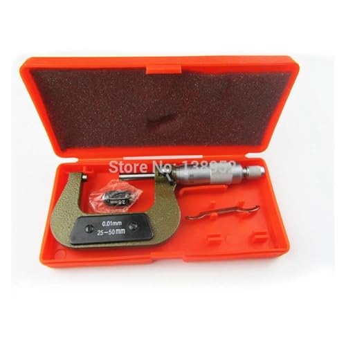 Mikrometer, 25–50 Mm Außenmikrometer, 0,01 Mm Mikrometer, Dickenmessgerät, Messschieber, Messwerkzeuge, Zufällige Farbe für Heimwerker/Haushalt Mikrometer, 25–50 Mm Außenmikrometer, 0,01 Mm Mikrometer, Dickenmessgerät, Messschieber, Messwerkzeuge, Zufällige Farbe für Heimwerker/Haushalt von ZADCCS