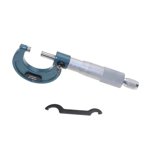 Mikrometer, Bereich 0-25 mm Genauigkeit 0,01 mm Außenmikrometer Messschieber Präzisionsmesswerkzeug mit Box für Heimwerker/Haushalt von ZADCCS