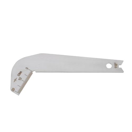 Mikrometer, Edelstahl Winkelmesser Messbohrer Spitzer Werkzeug For Holzbearbeitung Tragbare Handmesswerkzeuge für Heimwerker/Haushalt(Type-B) von ZADCCS