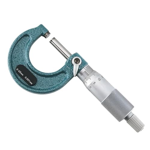 Mikrometer, Messbereich 0-25mm/25-50mm 103-129 M120-25 103-130 M120-50 Auflösung 0,001mm Außenmikrometer für Heimwerker/Haushalt(0-25mm) von ZADCCS
