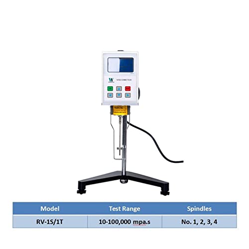 Nr. 1/2/3/4/5/6/7 Spindeln 2/6/13 Millionen MPA.S NDJ-8S NDJ-9S RVDV Drehende Viskosimeter Prime Digital Viskosity Instruments Messgerät Für Klebstoffe und Farben(RV-1S (NDJ-5S)) von ZADCCS