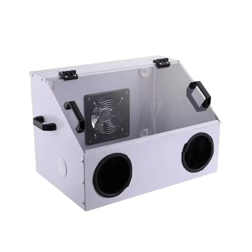 Tischschleifer-Staubbox, Schleif- und Polierbox, Läppschutz, Sandstrahlen, staubdicht, elektrische Schleif- und Sprühfarbe, Staubschutz Für Heimwerker(Group 2) von ZADCCS