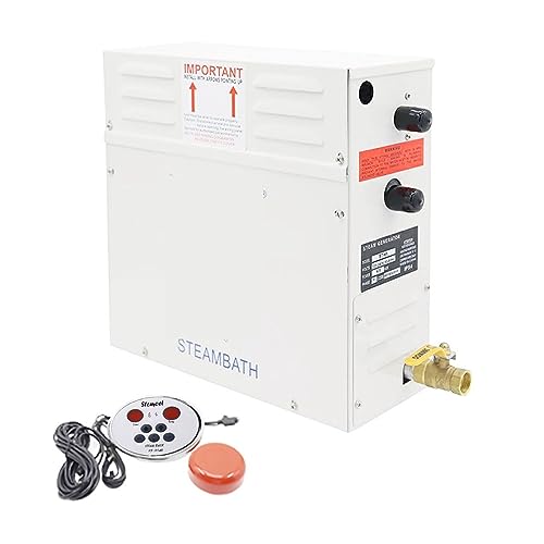 ZADCCS Sauna-Dampfgerät, 6KW Dampfmaschine Haushaltsdampferzeur, Saunaraum Trockenstromofen Nassdampfdampfer Digitaler Controller ST-60 Für die Sauna zu Hause(6kw) von ZADCCS