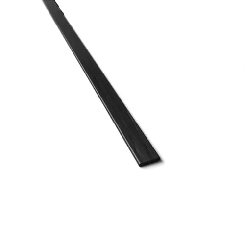 1 Stück 500 mm pultrudierter flacher Kohlefaserstreifen – leichter Vollstab for die Luft- und Raumfahrt, den Sport und den individuellen Einsatz(0.8x3x500mm) von ZADIKO