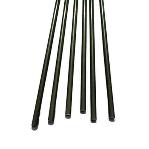 10 Stück 500 mm schwarze elastische Fiberglas-Stützstangen for Zelte, Drachen und Heimwerkerprojekte(11x500mm) von ZADIKO