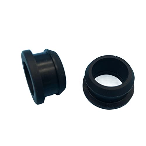 10 Stück lebensmittelechte Silikon-Lochstopfen – aufsteckbare Tüllenkappen for Verschiedene Größen (2–30 mm) –(Black,A14mm(Hole11mm)) von ZADIKO