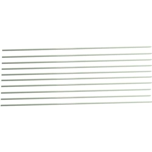 10 Stück weiße Fiberglasstäbe – 1,5–4 m Länge, 2 mm Durchmesser, flexibel und langlebig for Heimwerker- und Industrieunterstützung(2x3000mm) von ZADIKO