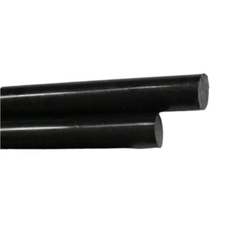 2 Stück 0,5 m lange schwarze Fiberglasstäbe – Hochtemperaturbeständig und isolierend, ideal for 3D-Druck und Schaltschränke(9.5mm) von ZADIKO