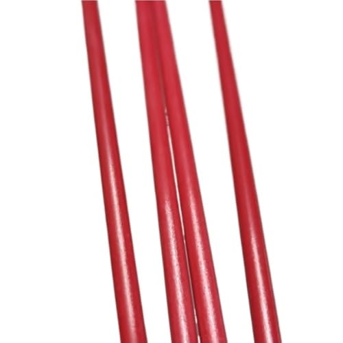 5 Stück rote Fiberglasstangen 1000 mm – Zeltstangen, isolierende Kraftübertragungsstangen (1 mm – 5 mm)(3x1000mm) von ZADIKO