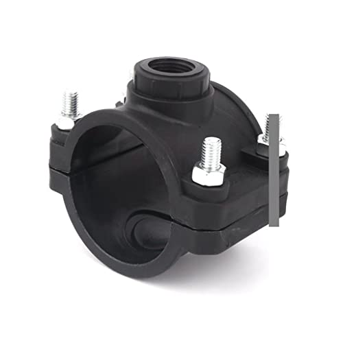 ZADIKO 1 Stück 1/2 Zoll bis 1 Zoll Hough-Abschnitt-Verbindungsstücke for PVC-PE-Rohre – Wasserverteiler, Reduzier-T-Stück, Sattel-Tropfband-Verbindungsstücke(20mm-1l2 in) von ZADIKO